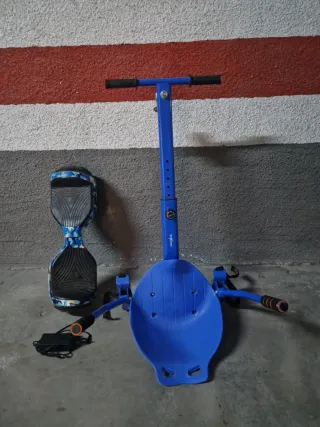 Hoverboard con Silla Azul