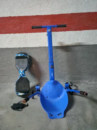 Hoverboard con Silla Azul