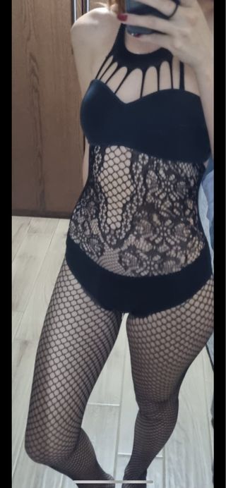 Tuta jumpsuit rete nera