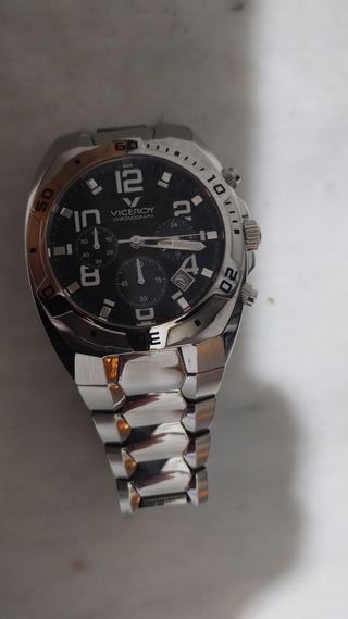 Reloj Viceroy Cronógrafo Negro y Plateado