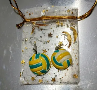 Orecchini handmade pallavolo