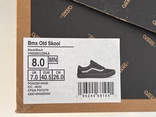 Vans Old Skool BMX Negras Talla 40.5