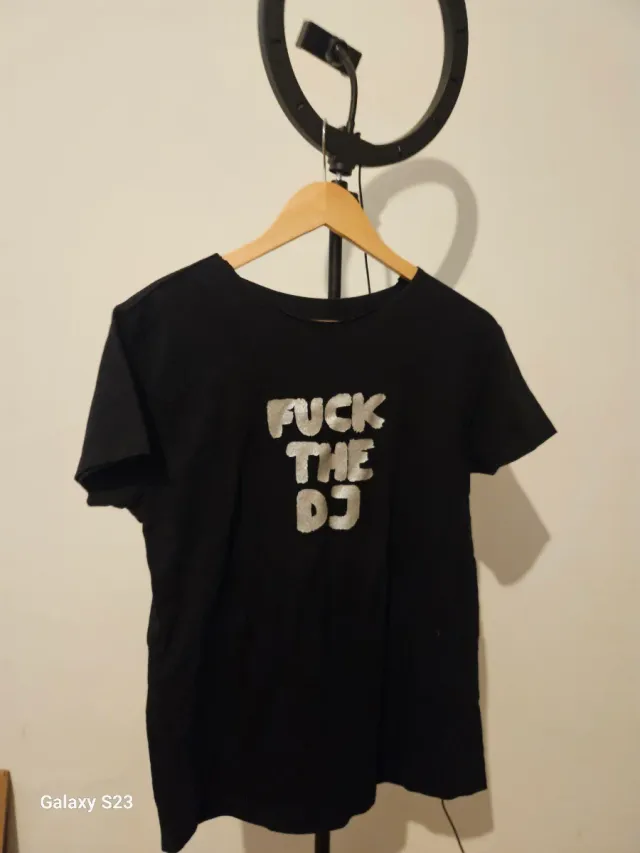 Maglietta nera FUCK THE DJ