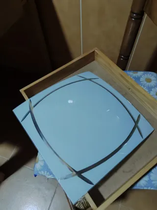 Plafón de comedor de cristal 