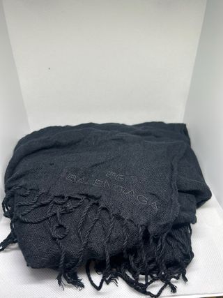 Sciarpa Balenciaga nera con frange
