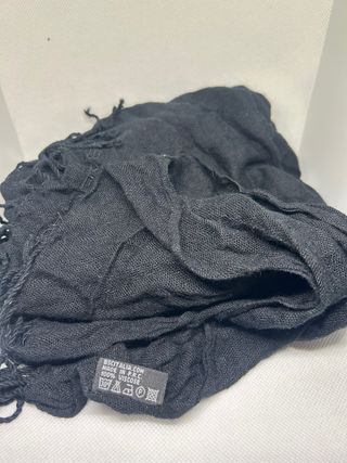 Sciarpa Balenciaga nera con frange