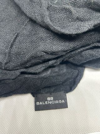 Sciarpa Balenciaga nera con frange