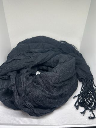 Sciarpa Balenciaga nera con frange