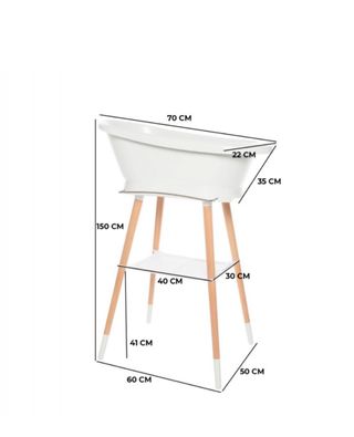 Bañera alta Bébé-jou para bebé kit completo