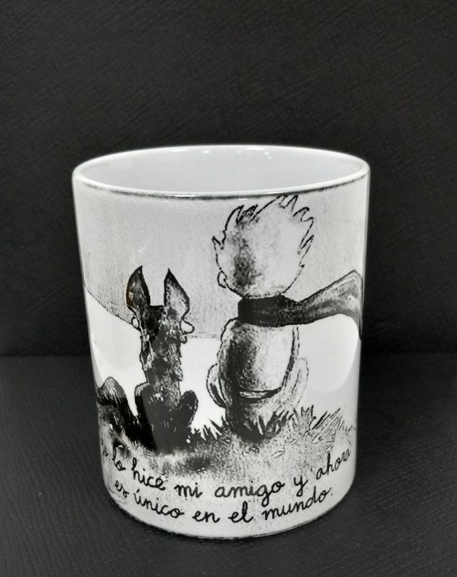 Taza El Principito con frase Lo hice mi amigo...