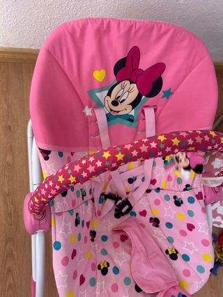 Hamaca bebé Minnie Mouse rosa