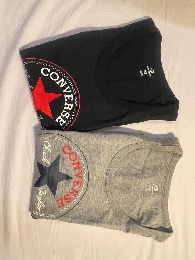 Camisetas tirantes Converse gris XS