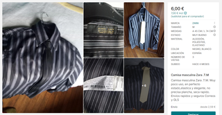 Camisa Zara Rayas Elástica Talla M