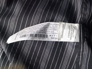 Camisa Zara Rayas Elástica Talla M