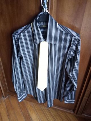 Camisa Zara Rayas Elástica Talla M