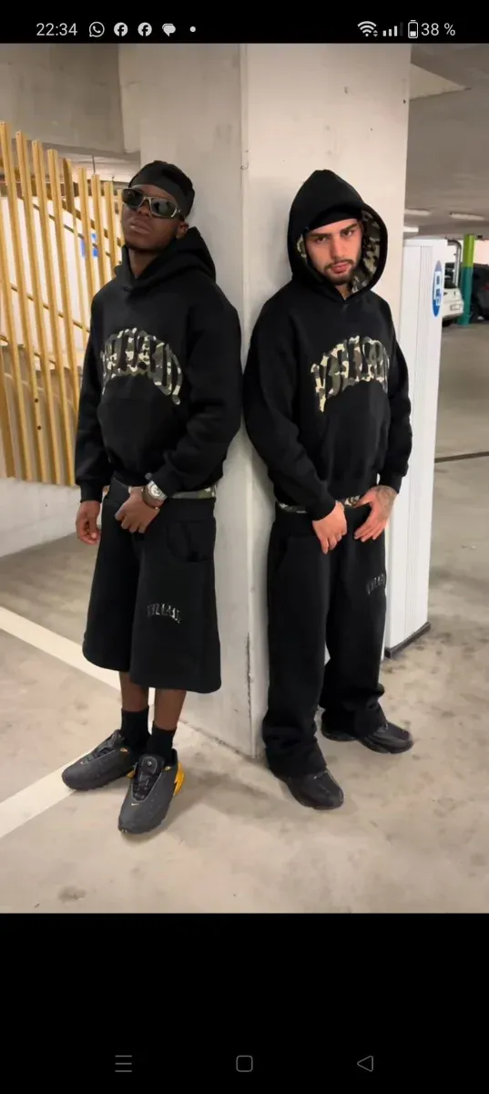 Chándal negro Tallas S M