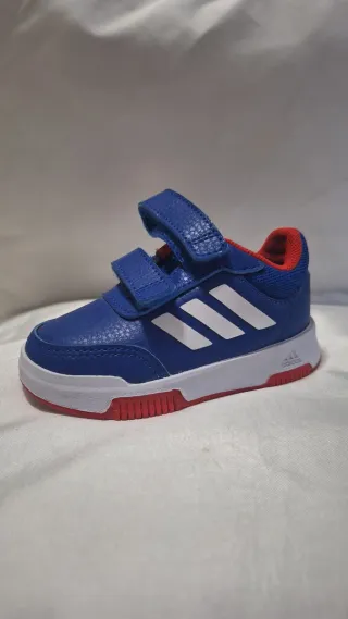 Zapatillas Adidas niño velcro azul y rojo.Talla 20