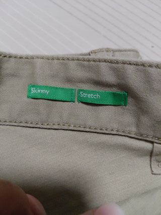 Benetton Pantalone Skinny Beige