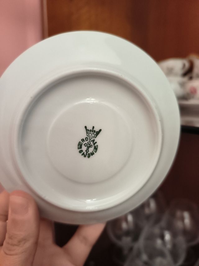 Juego de café porcelana antigua floral