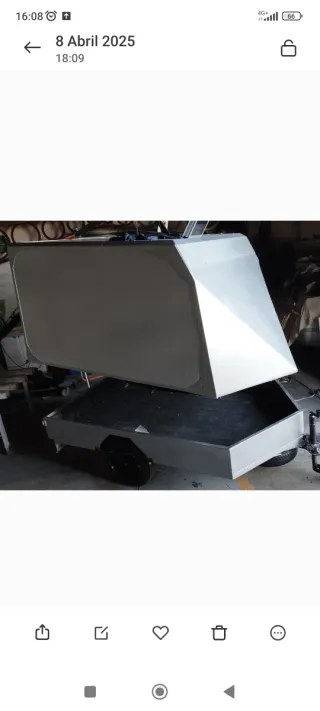 Remolque cerrado homologado 3 motos