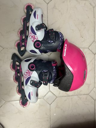 Pack Patines y Casco Oxelo Niña