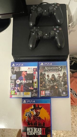 PS4 Slim 500GB Negra + 3 Juegos