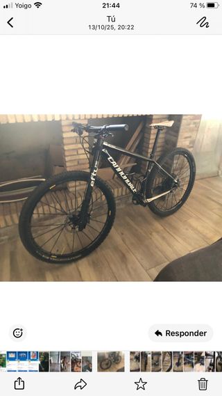 Bicicletta in carbonio Cannondale 
Sostituzione per ghiaia 