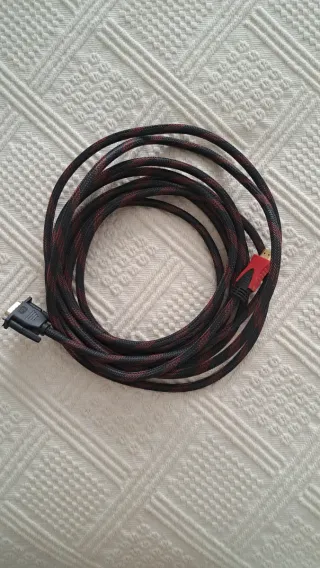 Cable HDMI a DVI Negro/Rojo