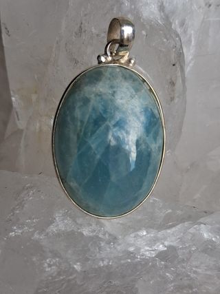 Colgante de Aguamarina en Plata de Ley