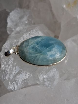 Colgante de Aguamarina en Plata de Ley