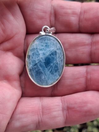 Colgante de Aguamarina en Plata de Ley