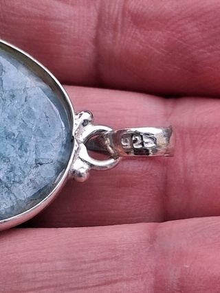 Colgante de Aguamarina en Plata de Ley