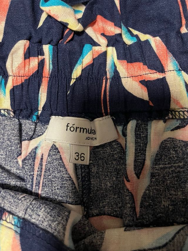 Pantalones anchos estampados