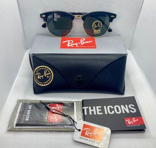 GAFAS DE SOL RB CLUBMASTER ORO/VERDE