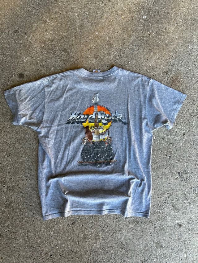 T-shirt Hard Rock Cafe Los Angeles Grigia Vintage