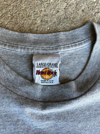 T-shirt Hard Rock Cafe Los Angeles Grigia Vintage