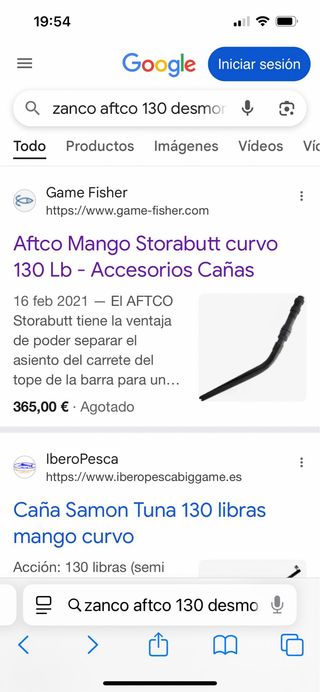 Mango curvo 130 libras 