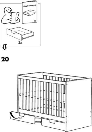 Cuna convertible Stuva IKEA