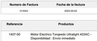 Motor Torqeedo Ultralight Kayak + Batería 915wh