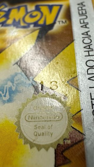 Pokemon Amarillo ORIGINAL GameBoy