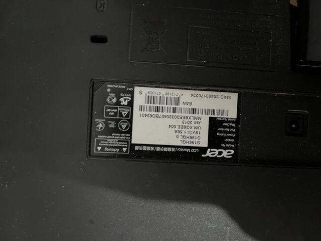 Monitor Acer Negro Pequeño