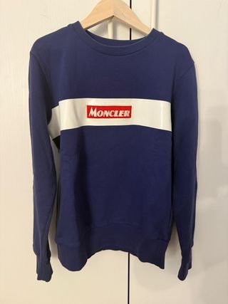 Felpa Moncler Blu e Bianca 14 anni 