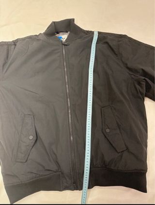Chaqueta Adidas Bomber Negra y Gris