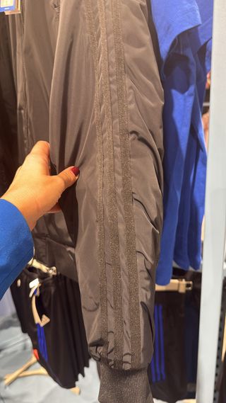 Chaqueta Adidas Bomber Negra y Gris