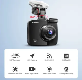 Dash Cam AZDOME GS63H 4K GPS