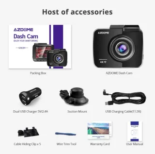 Dash Cam AZDOME GS63H 4K GPS