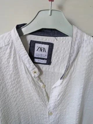 Camisa Zara Blanca Talla M