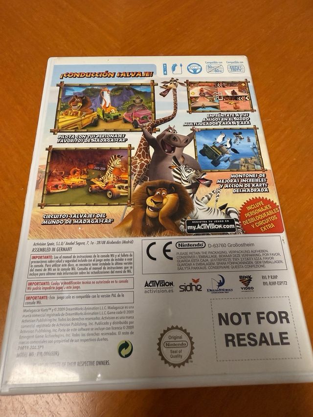 Juego Wii Madagascar Kartz