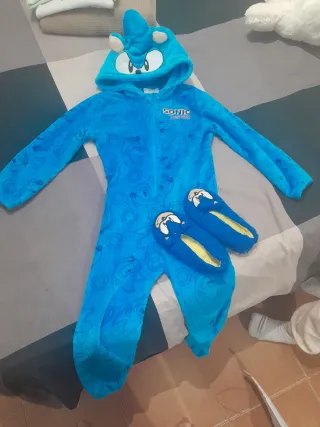 Pijama Enterizo Sonic Talla [Talla]de 7 a 10 años 