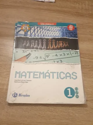 Libro de matemáticas Bruño 1 de eso 